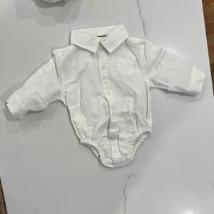 Janie and Jack White Button Down Shirt